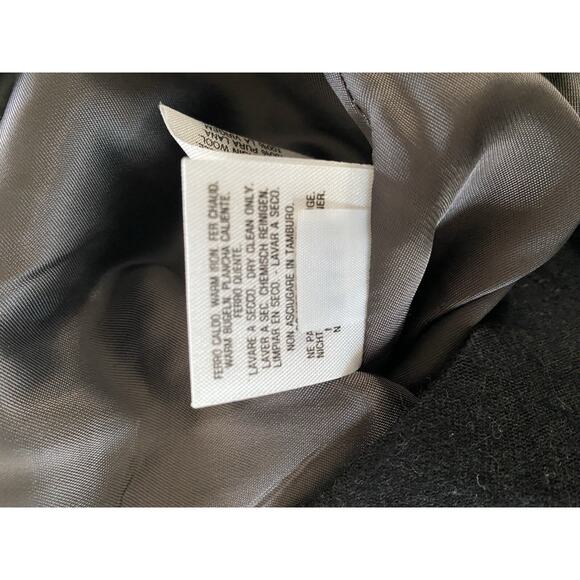 United Colors of Benetton Black 100% Wool Made in Italy Jacket women's 40 (XS) - Picture 9 of 9